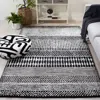 Safavieh Glamour Hand Made Area Rug, Black / Ivory Contemporary Style Non-shedding In Black