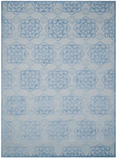 Safavieh Glamour Hand Made Area Rug, Blue / Ivory Traditional Style Non-shedding