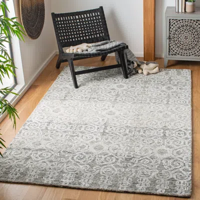Safavieh Glamour Hand Made Area Rug, Charcoal Transitional Style Non-shedding In Gray