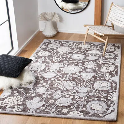 Safavieh Glamour Hand Made Area Rug, Dark Brown / Ivory Bohemian Style Non-shedding