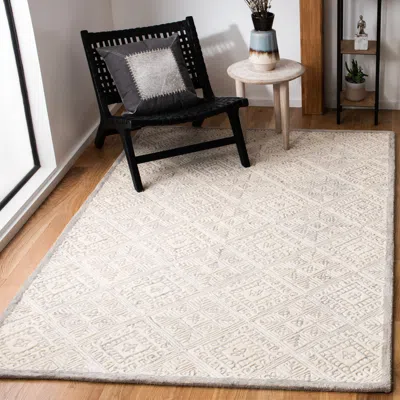 Safavieh Glamour Hand Made Area Rug, Grey / Ivory Bohemian Style Non-shedding In Neutral