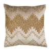 Safavieh Gold Sparkle Square Throw Pillow In Yellow
