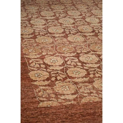 Safavieh Golestan Hand Knotted Wool Floral Rug In Red