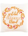 Safavieh Grateful Blessed Pillow In Orange