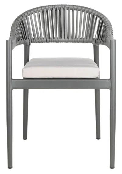 Safavieh Greer Stackable Rope Chair In Gray