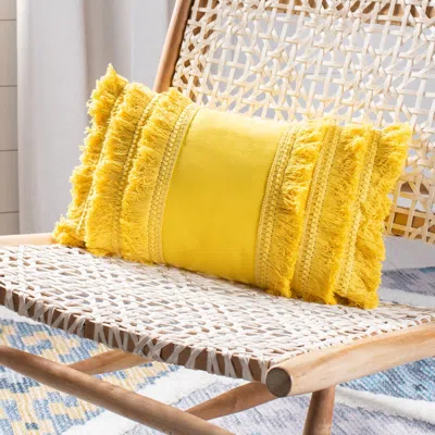 Safavieh Grema Pillow In Yellow