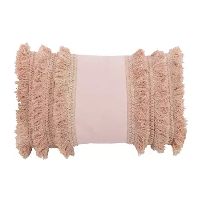 Safavieh Grema Rectangular Throw Pillow In Pink