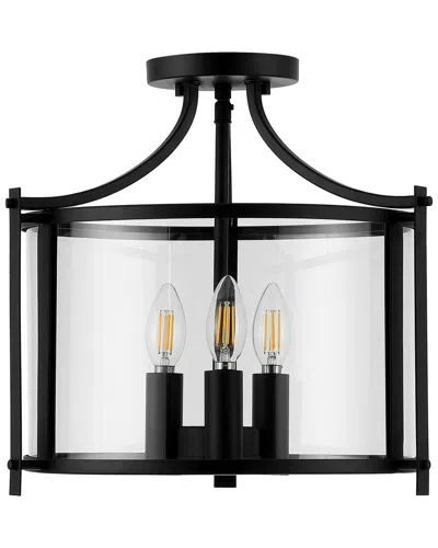 Safavieh Grenten 3-light 15in Pendant In Black