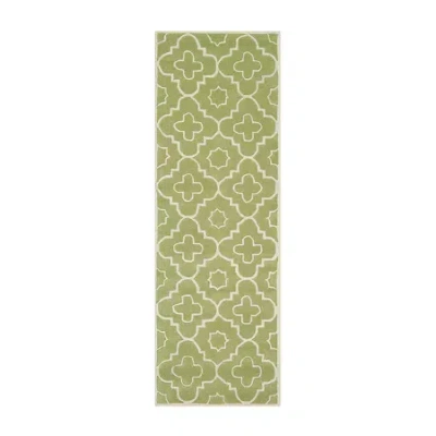 Safavieh Grigor Geometric Hand Tufted Wool Rug In Green