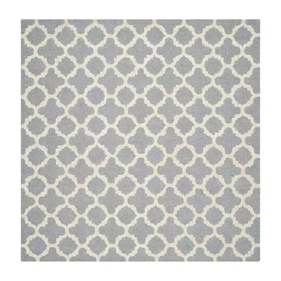 Safavieh Griselda Geometric Hand Tufted Wool Rug In Silver