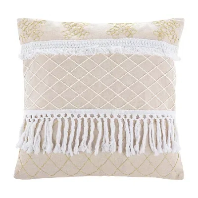 Safavieh Gurti Square Throw Pillow In White