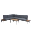 Safavieh Guthrie Corner Living Set