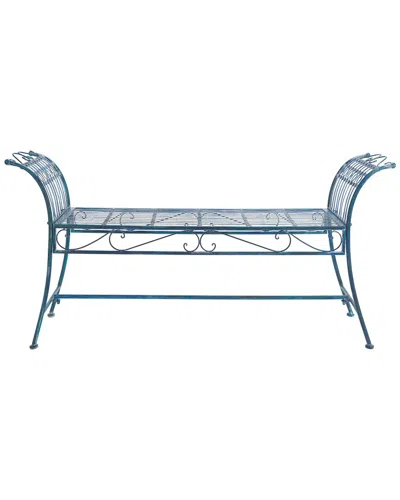 Safavieh Hadley Bench In Blue
