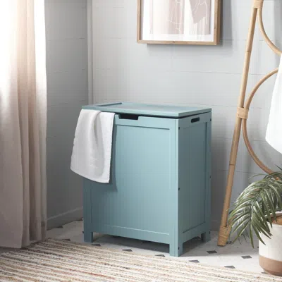 Safavieh Haina Laundry Basket In Blue