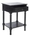 Safavieh Haines 1 Drawer Accent Table In Black