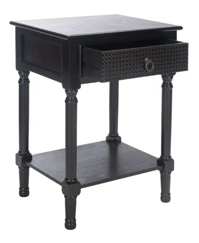 Safavieh Haines 1 Drawer Accent Table In Black