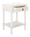 Safavieh Haines 1 Drawer Accent Table In White