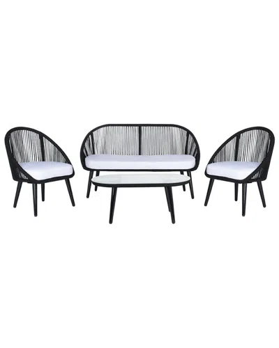 Safavieh Halcott 4pc Living Set In Black