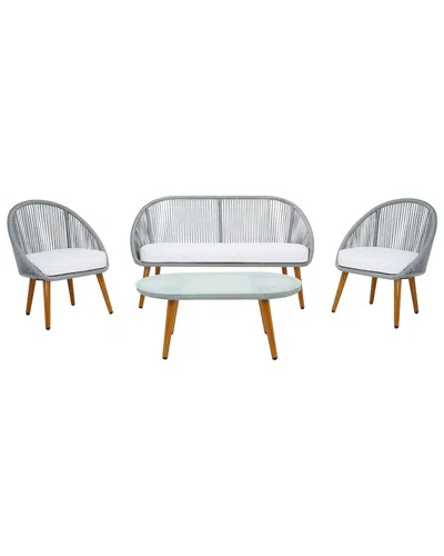 Safavieh Halcott 4pc Living Set In Grey