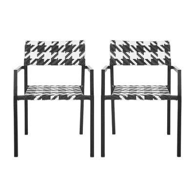 Safavieh Halden Indoor/outdoor Arm Chair In Black