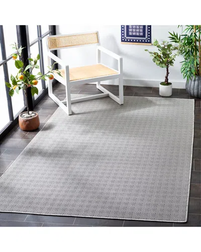 Safavieh Hampton Grey Power-loomed Indoor/outdoor Rug In Gray