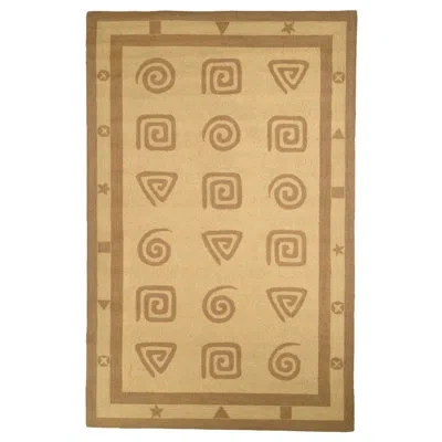 Safavieh Hand Hooked Wool Pile Geometric Rug In Beige