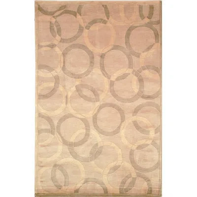 Safavieh Hand Knotted Wool Pile Geometric Rug In Rust