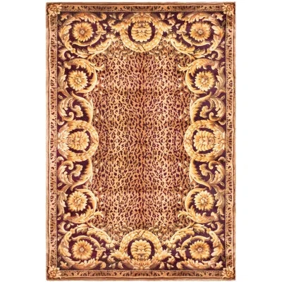 Safavieh Hand Knotted Wool Pile Oriental Rug In Brown