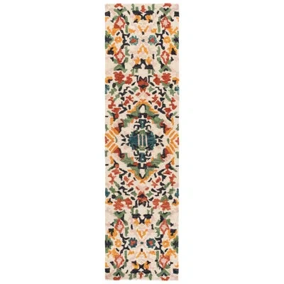 Safavieh Hand Tufted Wool;cotton Abstract Indoor Rug In Ivory,pink