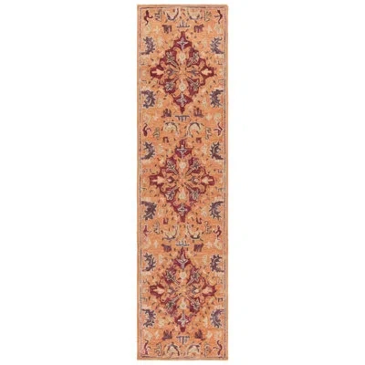 Safavieh Hand Tufted Wool;cotton Moroccan Indoor Rug In Rust,red
