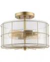 Safavieh Hannes 2-light 12.5in Flush Mount