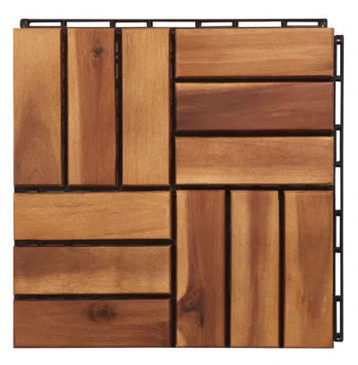 Safavieh Hanoi Wooden Floor Tile In Brown
