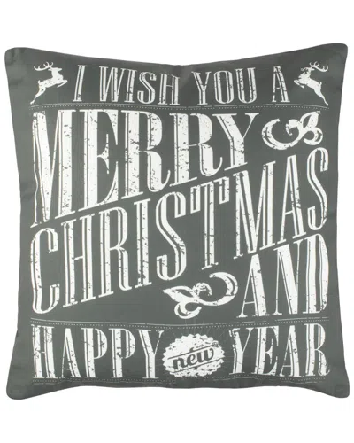 Safavieh Happy Holidays Pillow In Green