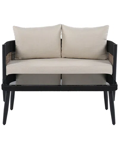 Safavieh Harrison Bench & Table Set In Black