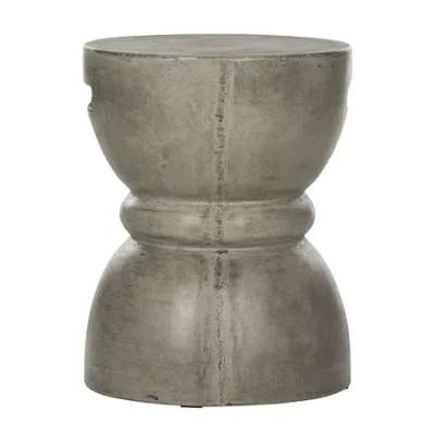 Safavieh Haruki Patio Collection Concrete Side Table In Gray