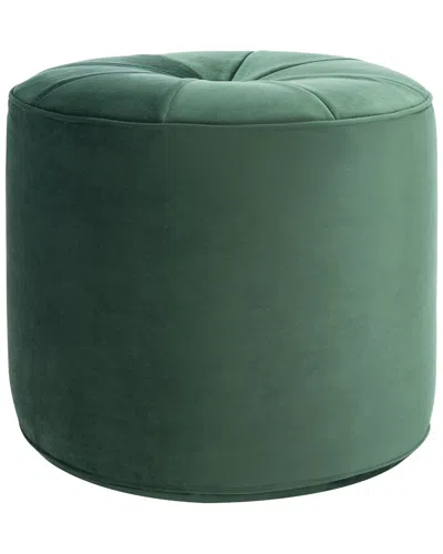 Safavieh Hawkem Cylinder Ottoman In Emerald