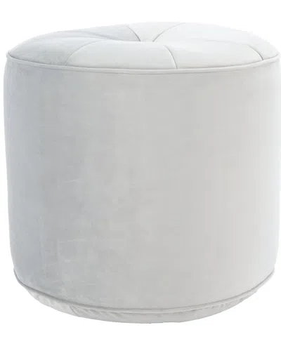 Safavieh Hawkem Cylinder Ottoman In Grey
