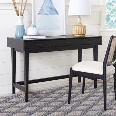 Safavieh Hawthorn 3 Drawer Desk In Black