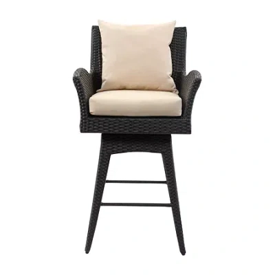 Safavieh Hayes Patio Collection Bar Stool In Black