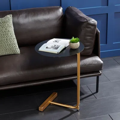 Safavieh Haylee Round Side Table In Black