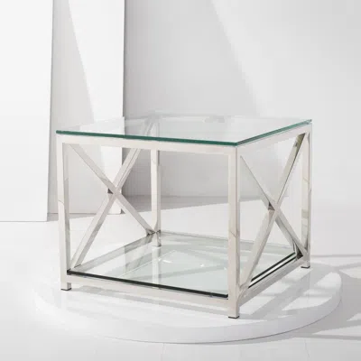 Safavieh Hayward End Table In White