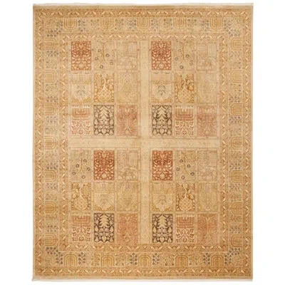 Safavieh Heirloom Hand Knotted Wool Geometric Rug In Sand