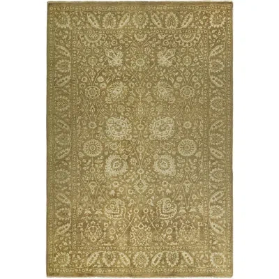 Safavieh Heirloom Hand Knotted Wool Oriental Rug In Dark Beige,ivory