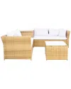 Safavieh Helga Outdoor Living Set In Natural