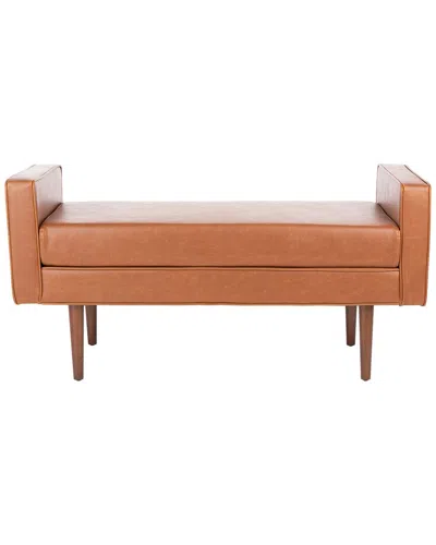 Safavieh Henri Midcentury Bench In Brown