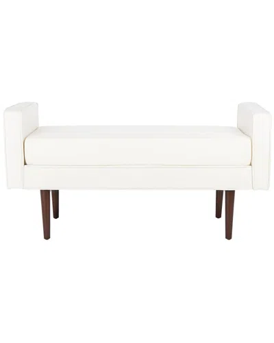 Safavieh Henri Midcentury Bench In White