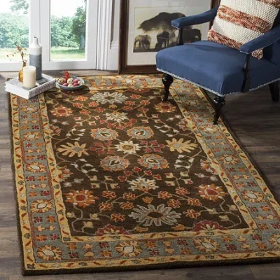 Safavieh Heritage Collection Johna Oriental Square Area Rug In Multi