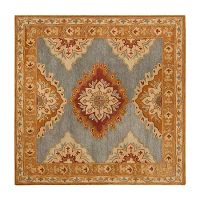 Safavieh Heritage Collection Lavone Oriental Square Area Rug In Multi