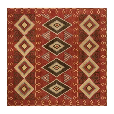 Safavieh Heritage Collection Ruth Geometric Square Area Rug In Multi