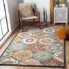 Safavieh Heritage Hand Made Area Rug, Blue / Rust Traditional Style Non-shedding In Multi